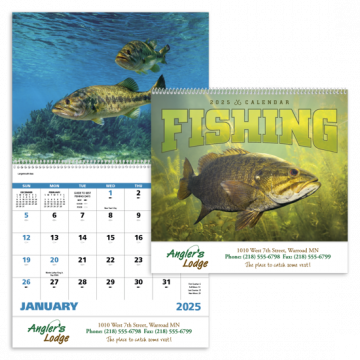 Fishing Appointment Wall Calendar - Spiral